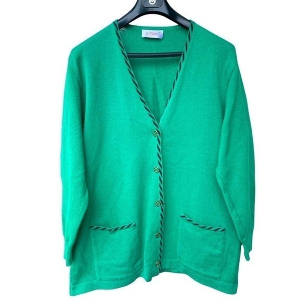 Vintage Golle Haug Cotton Blend Cardigan Size L